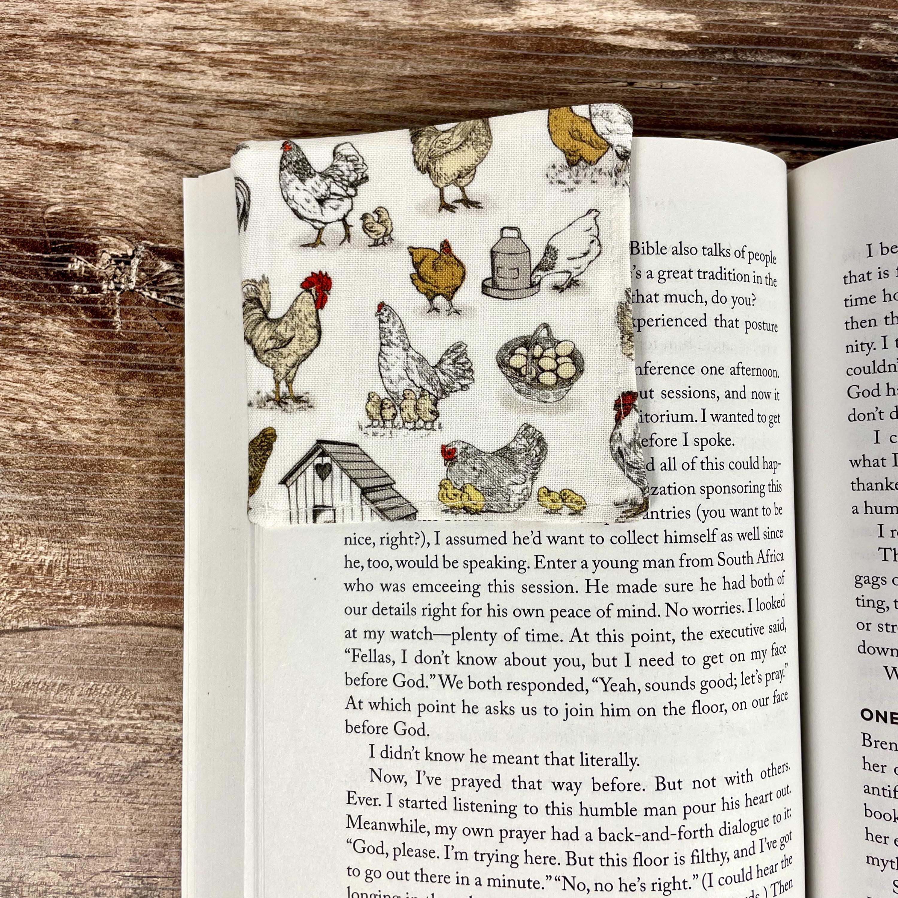 Chicken Bookmark for Chicken Lovers Makes a Farmhouse Gift for Backyard Chicken Keepers and Homesteaders