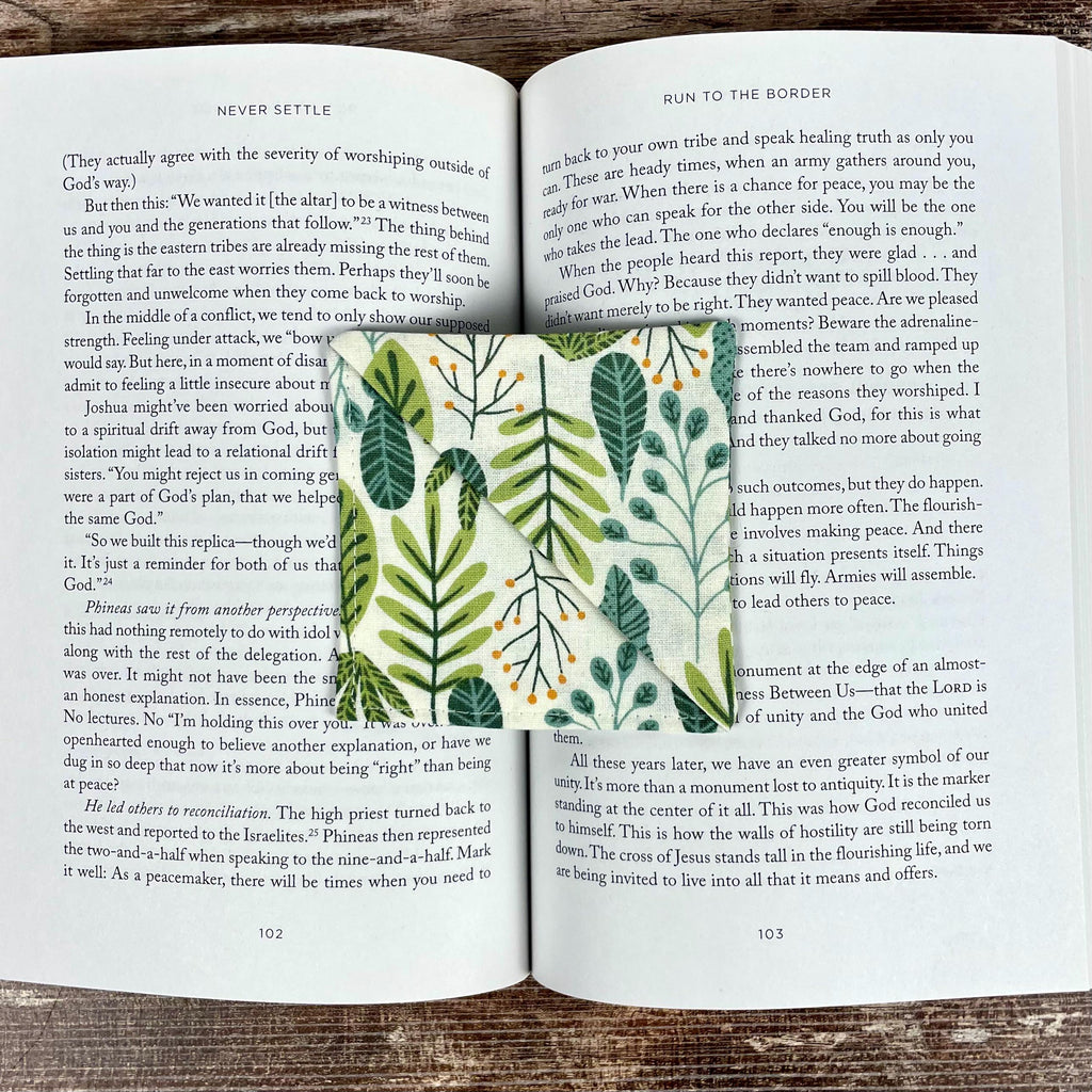 Botanical Bookmark for Plant Lovers Makes a Thoughtful Gardener Gift or Book Club Gift