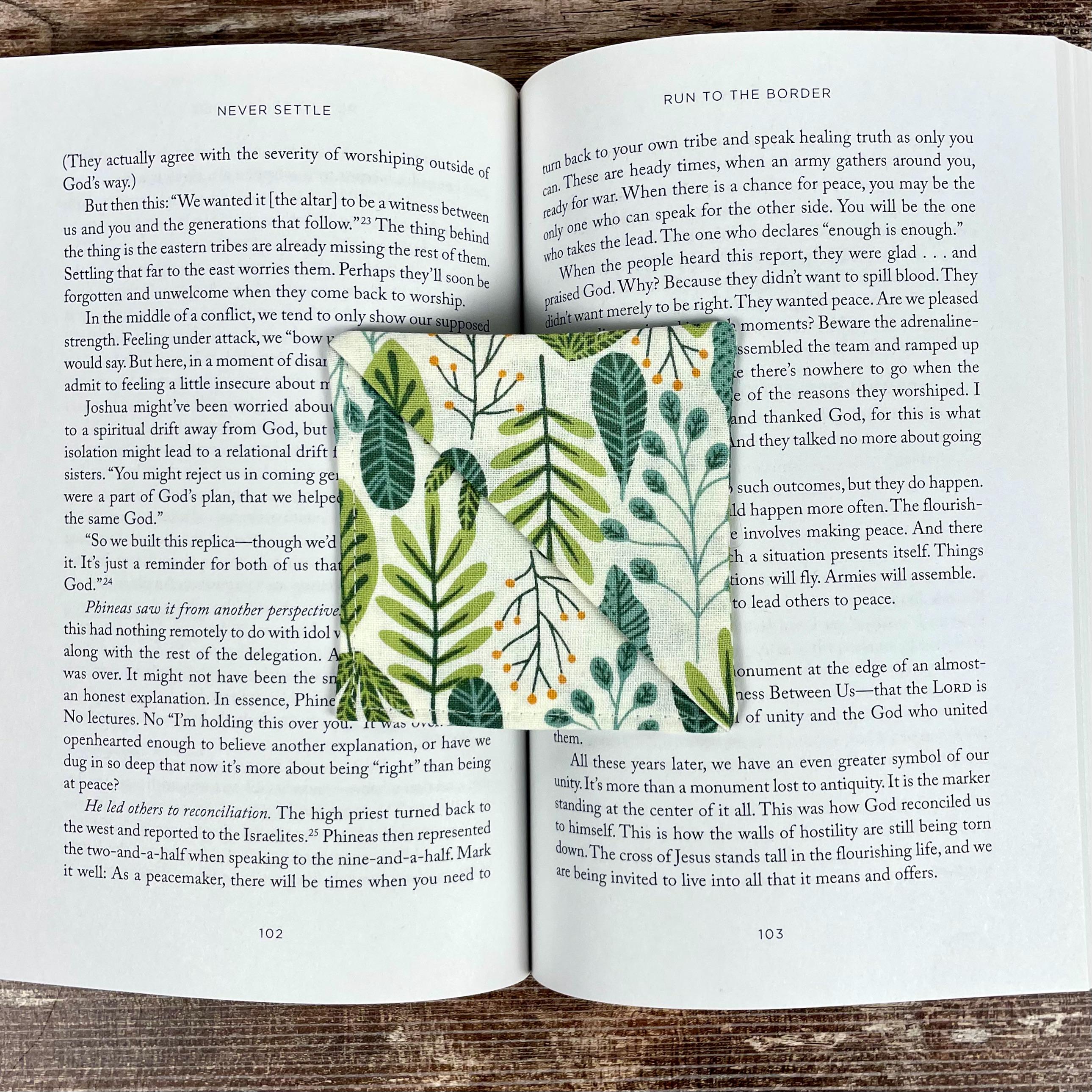 Botanical Bookmark for Plant Lovers Makes a Thoughtful Gardener Gift or Book Club Gift