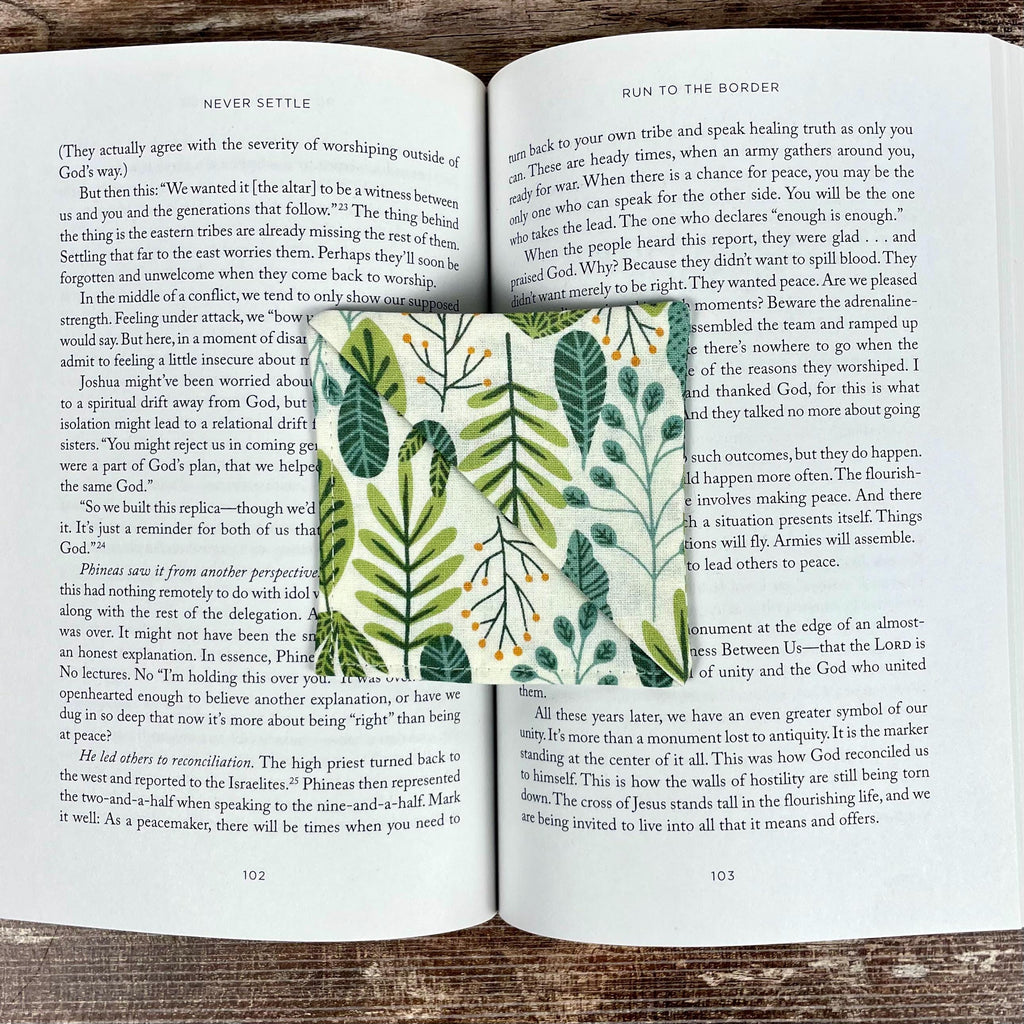 Botanical Bookmark for Plant Lovers Makes a Thoughtful Gardener Gift or Book Club Gift
