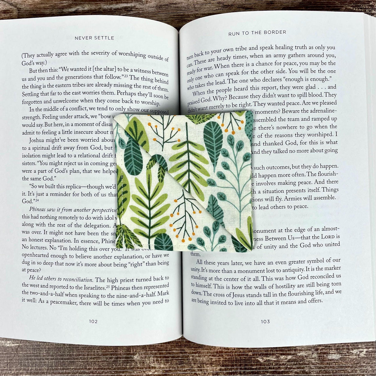 Botanical Bookmark for Plant Lovers Makes a Thoughtful Gardener Gift or Book Club Gift