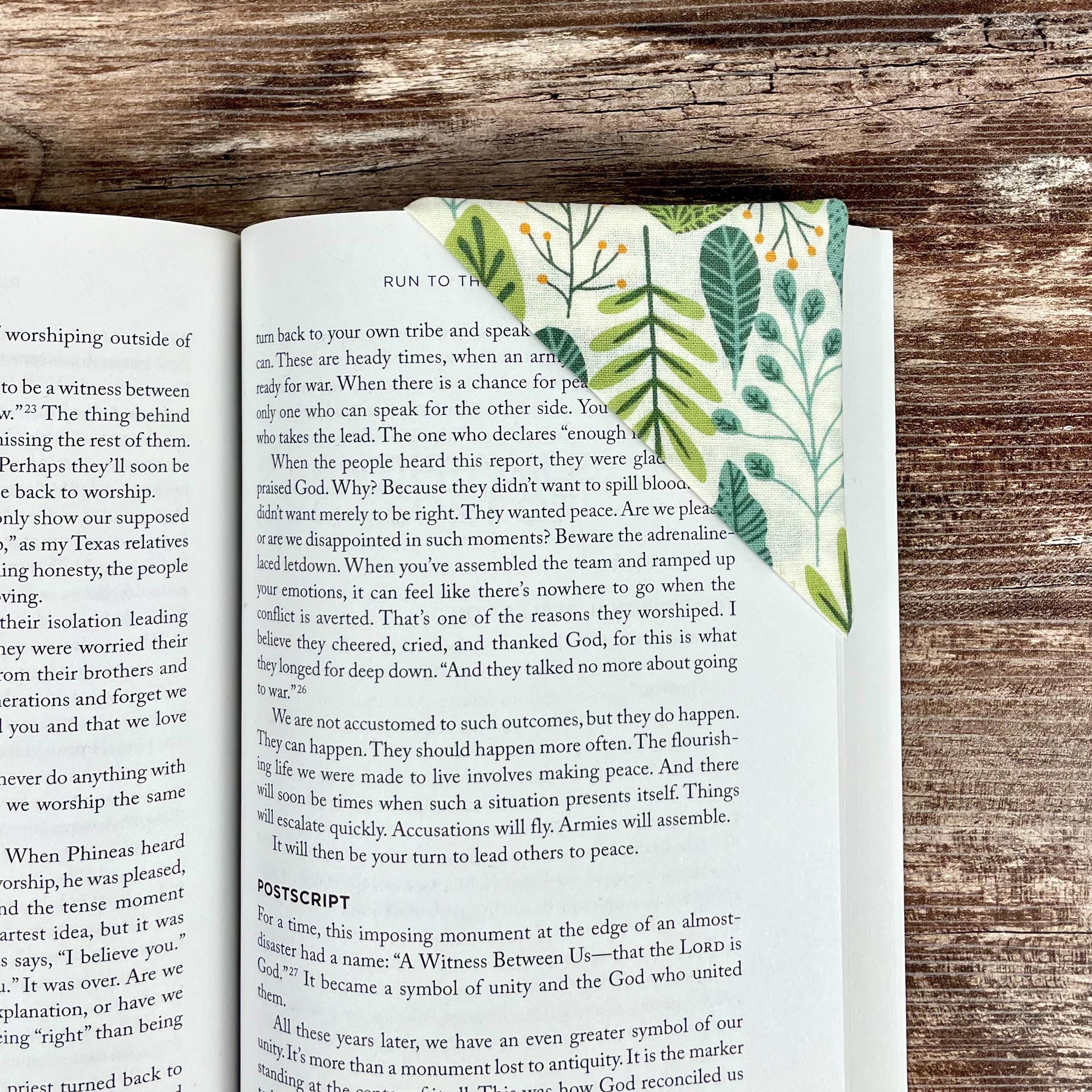 Botanical Bookmark for Plant Lovers Makes a Thoughtful Gardener Gift or Book Club Gift