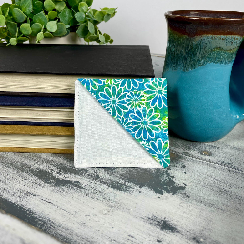 Blue Daisy Bookmark for Flower Lovers Makes a Thoughtful Teacher Appreciation Gift or Book Club Exchange Gift