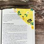 Yellow Floral Bookmark for Flower Lovers Makes a Thoughtful Gardener Gift or Teacher Thank You Gift