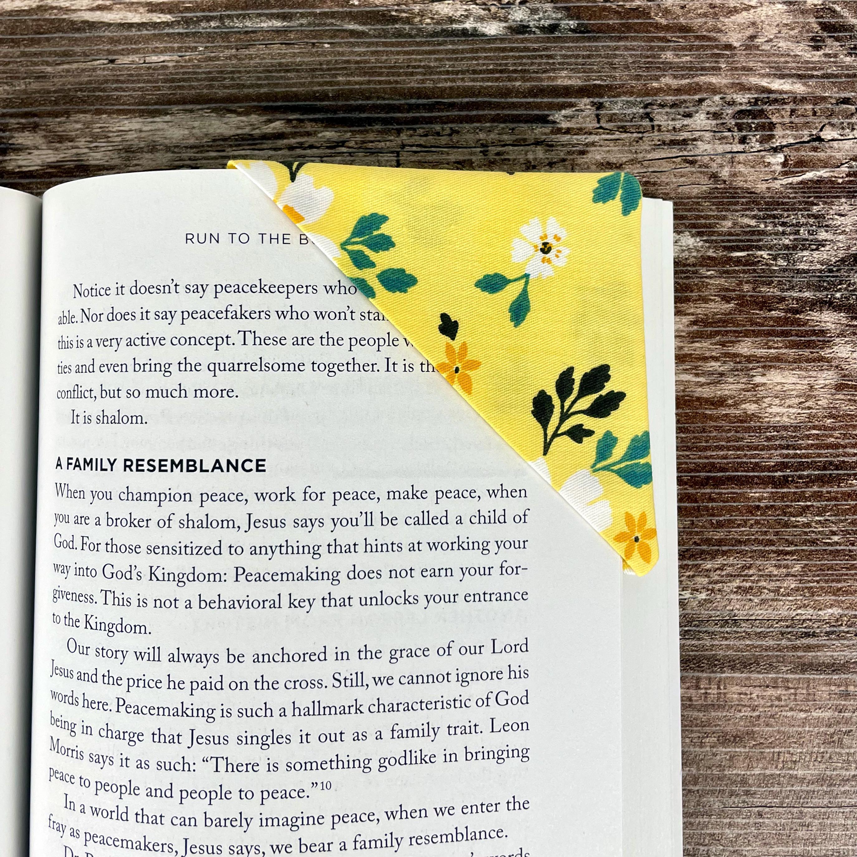 Yellow Floral Bookmark for Flower Lovers Makes a Thoughtful Gardener Gift or Teacher Thank You Gift
