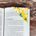 Yellow Daisy Bookmark for Book Lovers Makes a Thoughtful Birthday Gift for Readers or Teachers