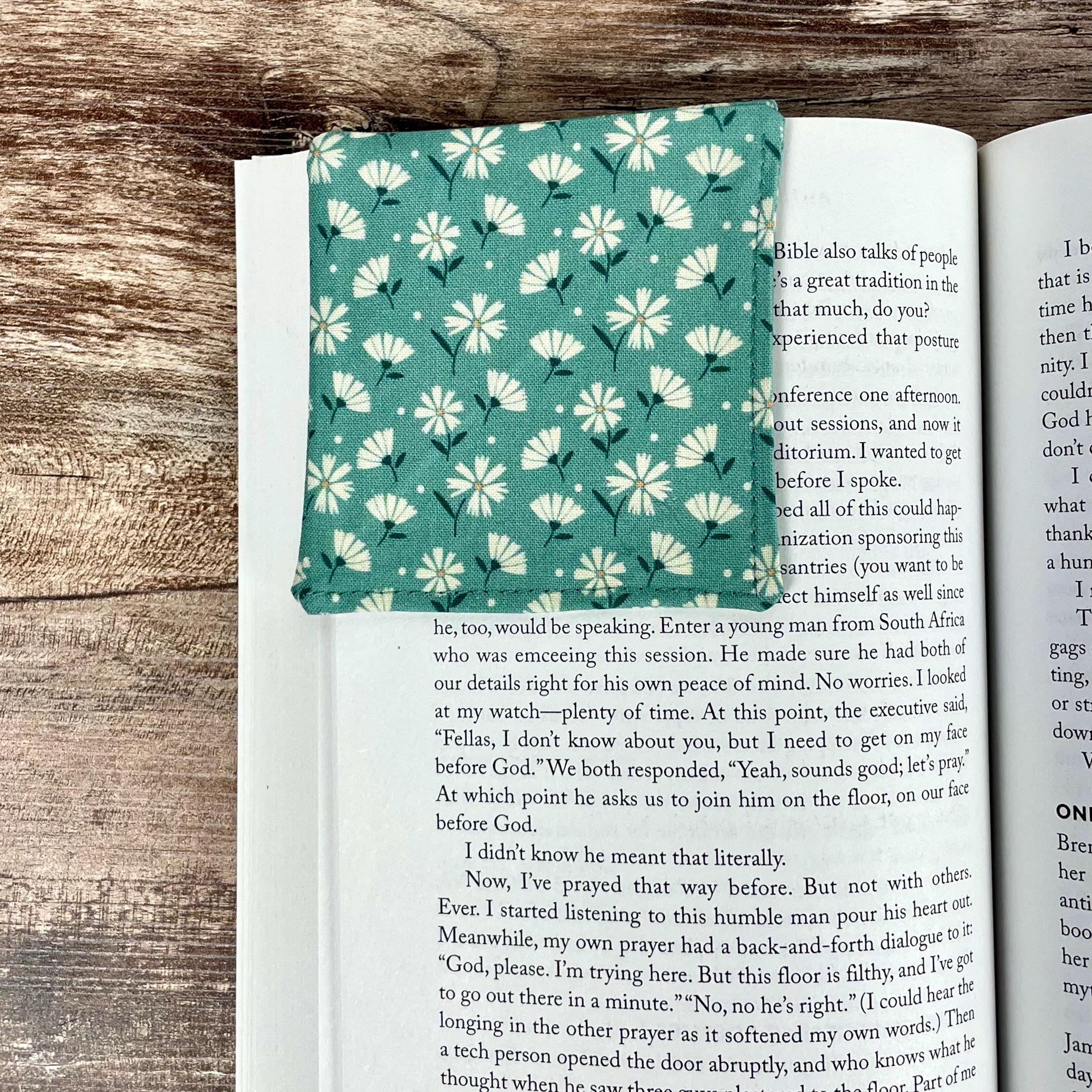 Teal Floral Bookmark Makes a Thoughtful Birthday Gift for Readers, Teachers and Book Club Friends