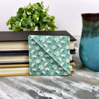 Teal Floral Bookmark Makes a Thoughtful Birthday Gift for Readers, Teachers and Book Club Friends