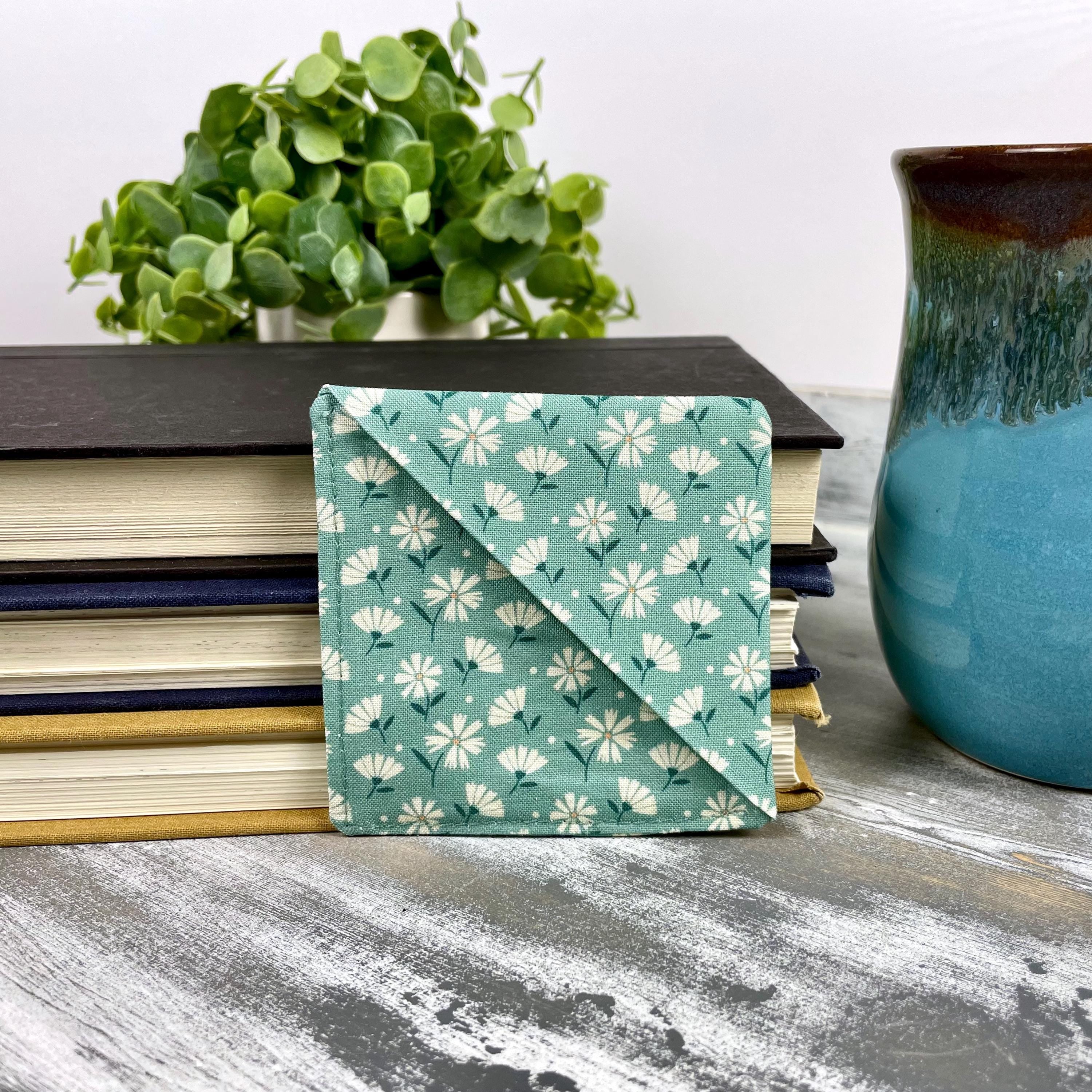 Teal Floral Bookmark Makes a Thoughtful Birthday Gift for Readers, Teachers and Book Club Friends