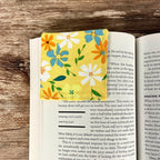 Orange and Yellow Floral Bookmark for Readers and Flower Lovers Makes a Thoughtful Book Club Gift