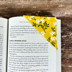 Yellow Floral Bookmark for Flower Lovers Makes a Thoughtful Book Lover Gift or End of Year Teacher Gift
