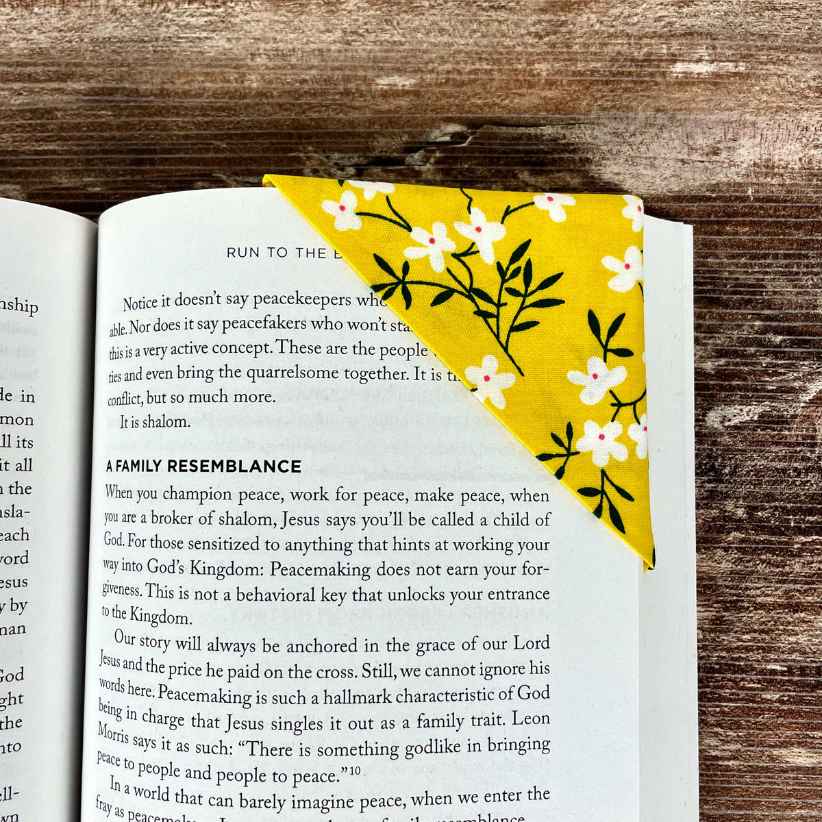 Yellow Floral Bookmark for Flower Lovers Makes a Thoughtful Book Lover Gift or End of Year Teacher Gift