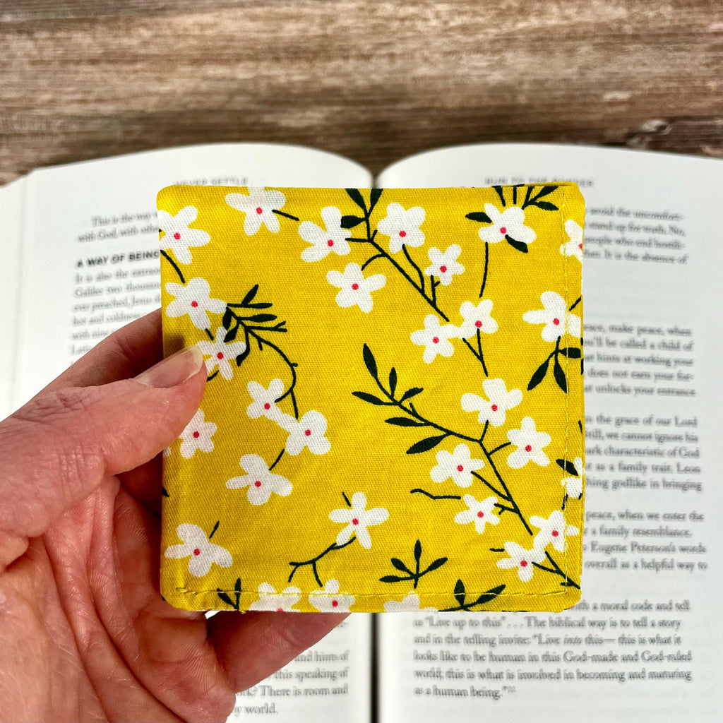 Yellow Floral Bookmark for Flower Lovers Makes a Thoughtful Book Lover Gift or End of Year Teacher Gift