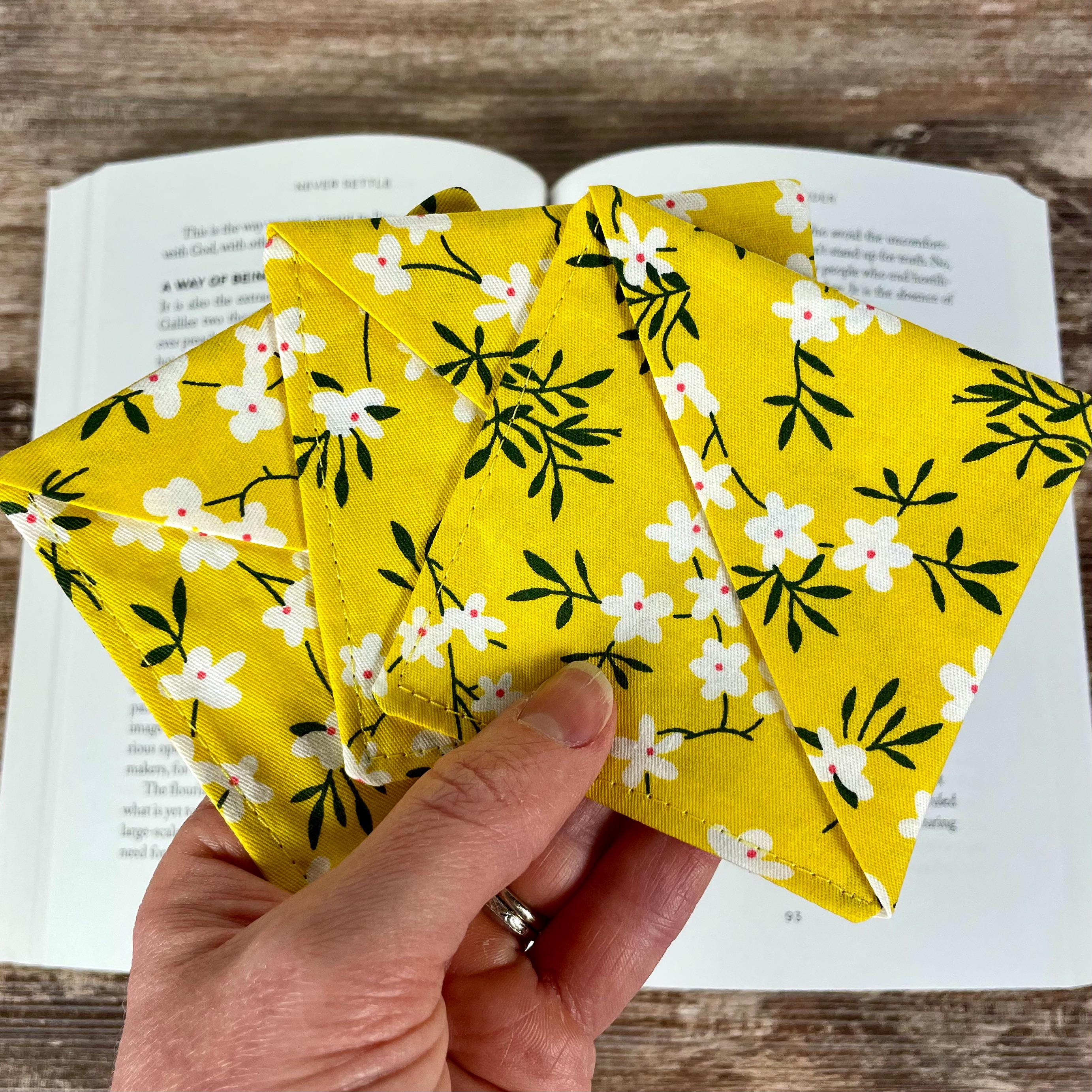 Yellow Floral Bookmark for Flower Lovers Makes a Thoughtful Book Lover Gift or End of Year Teacher Gift