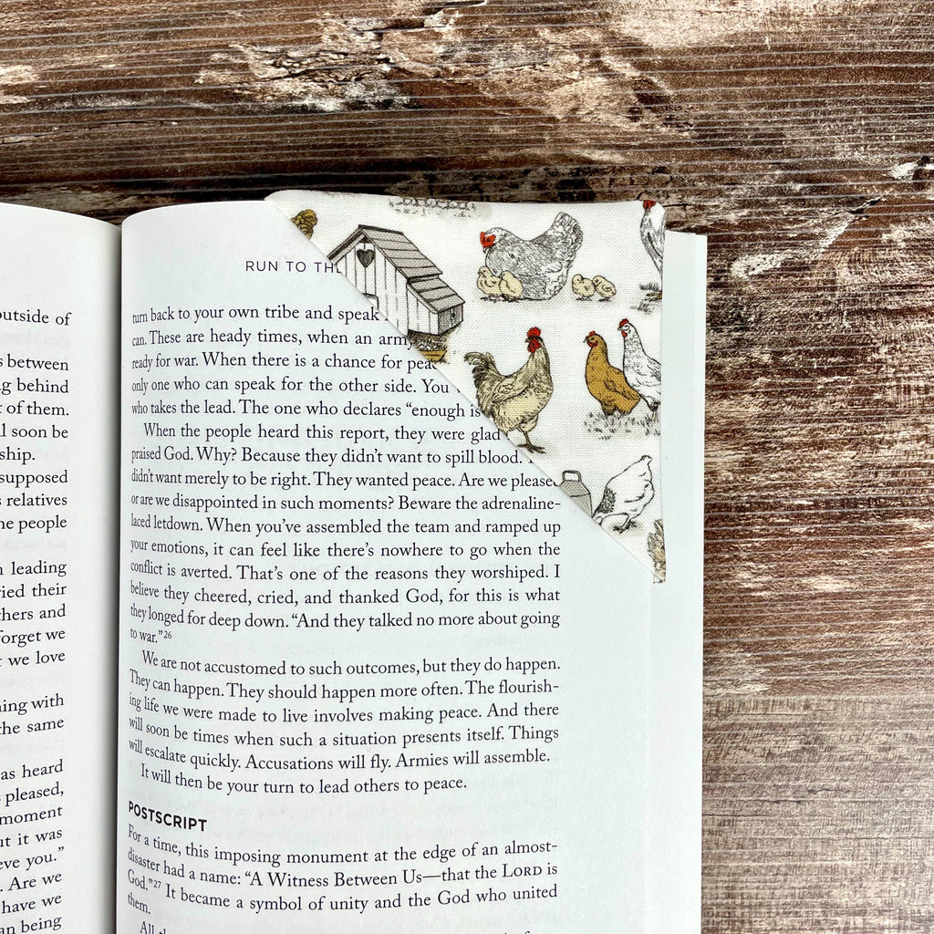 Chicken Bookmark for Chicken Lovers Makes a Farmhouse Gift for Backyard Chicken Keepers and Homesteaders