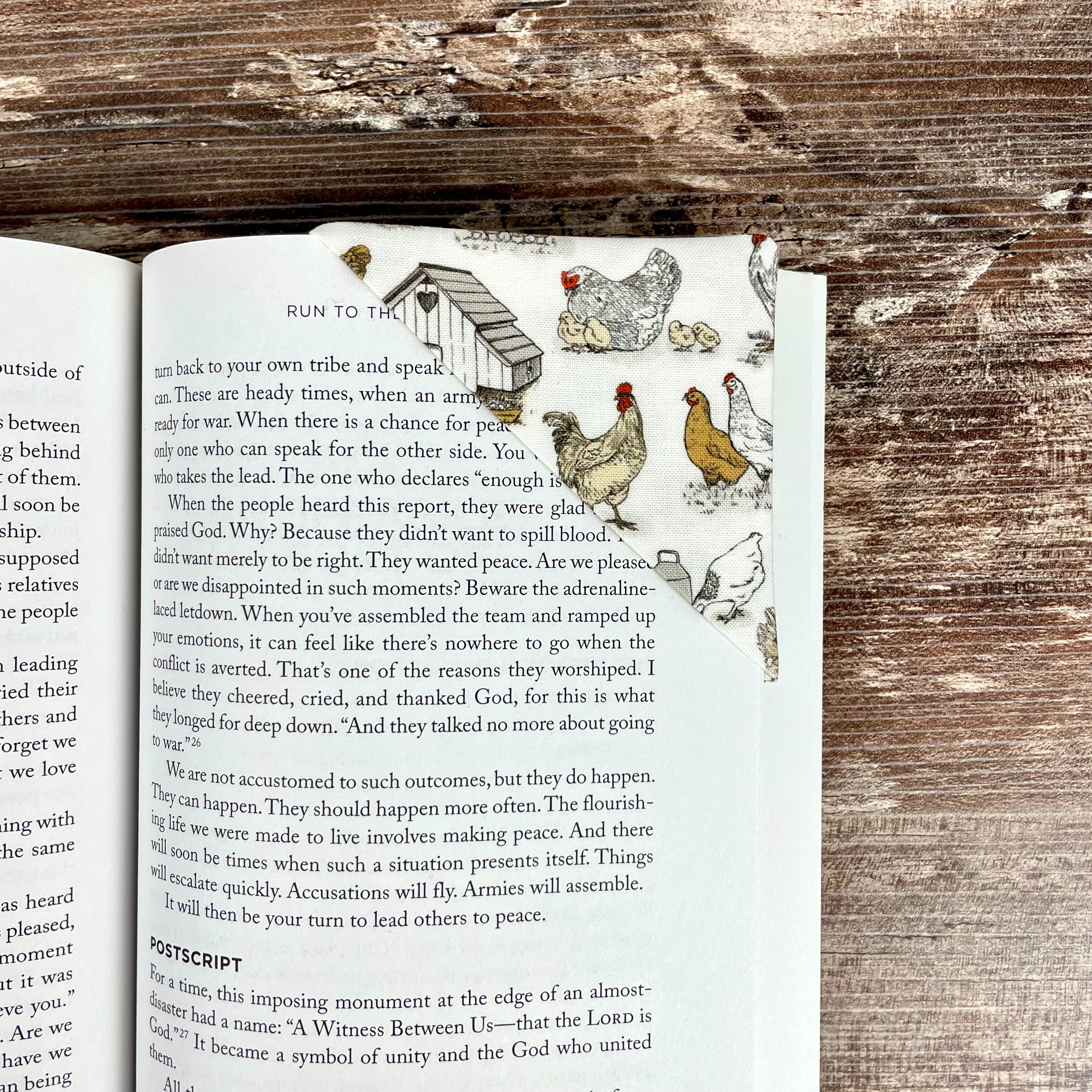 Chicken Bookmark for Chicken Lovers Makes a Farmhouse Gift for Backyard Chicken Keepers and Homesteaders