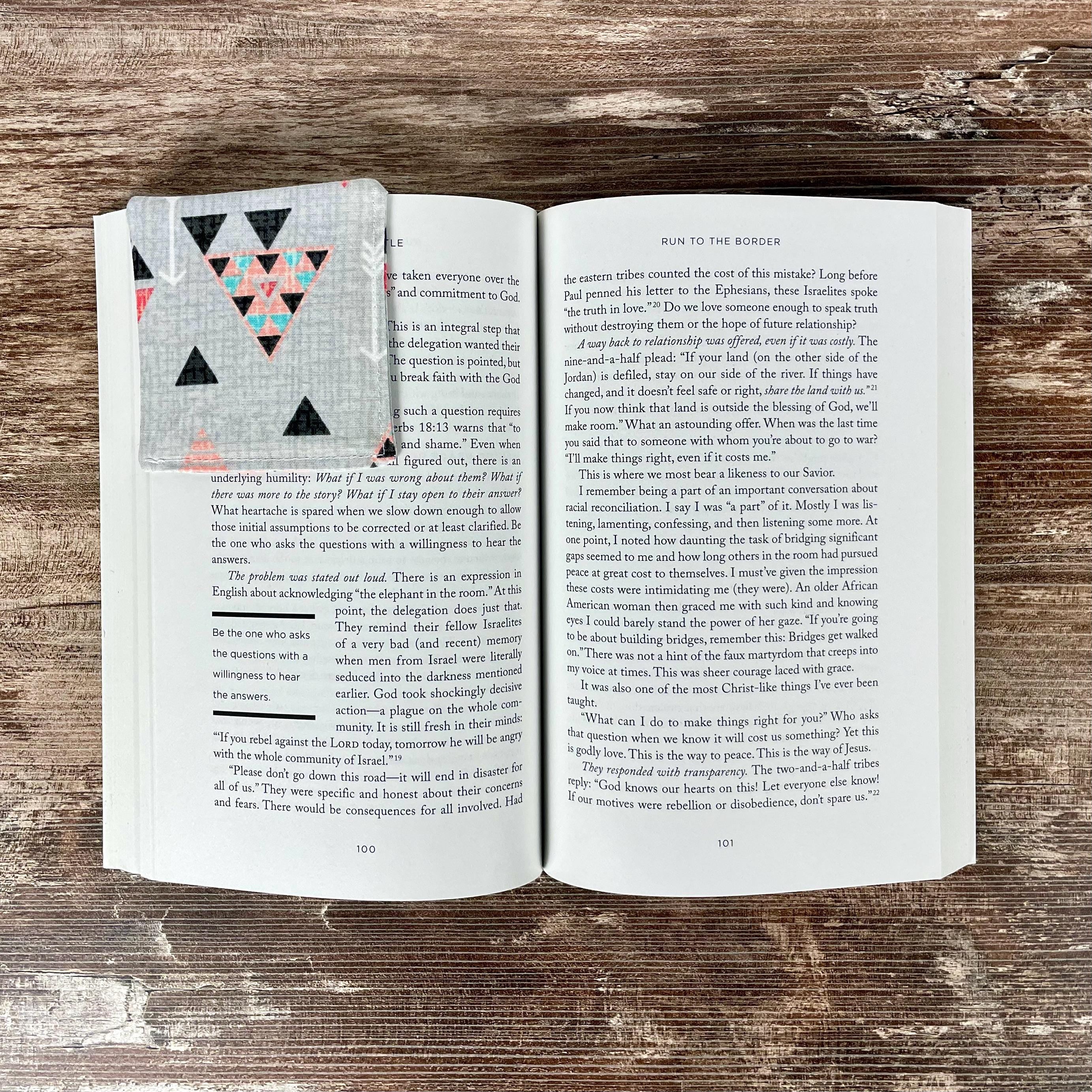 Modern Geometric Bookmark for Book Lovers Makes a Stylish Teacher Gift or Reading Accessory