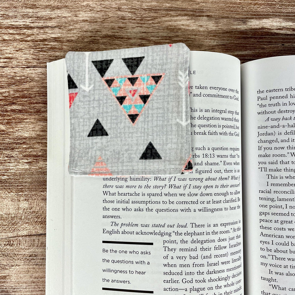 Modern Geometric Bookmark for Book Lovers Makes a Stylish Teacher Gift or Reading Accessory