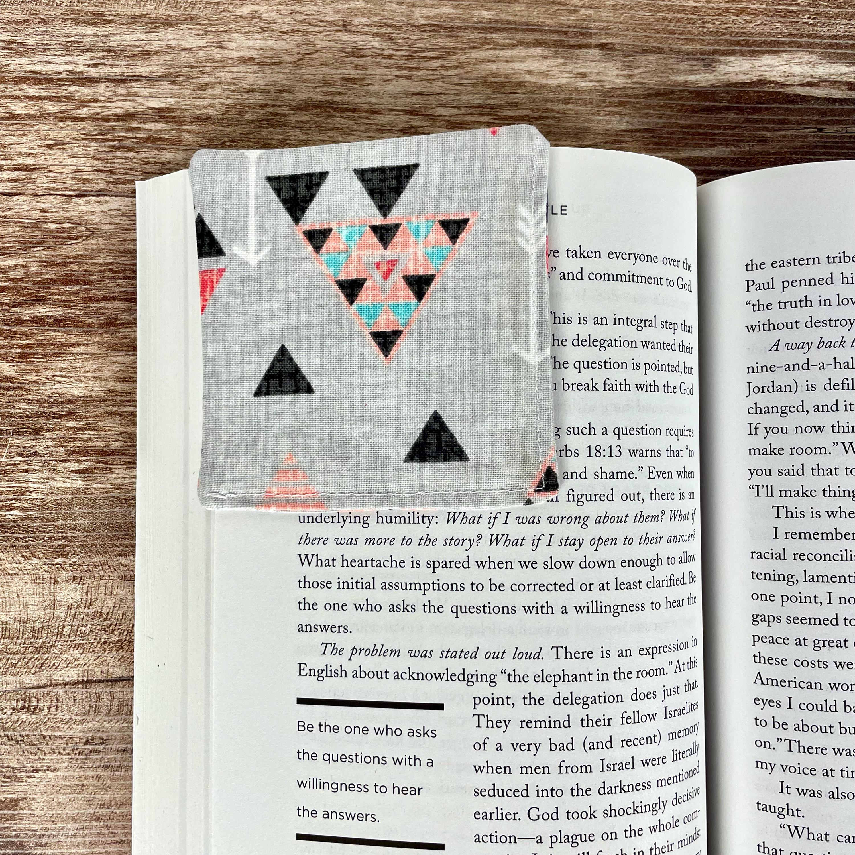 Modern Geometric Bookmark for Book Lovers Makes a Stylish Teacher Gift or Reading Accessory
