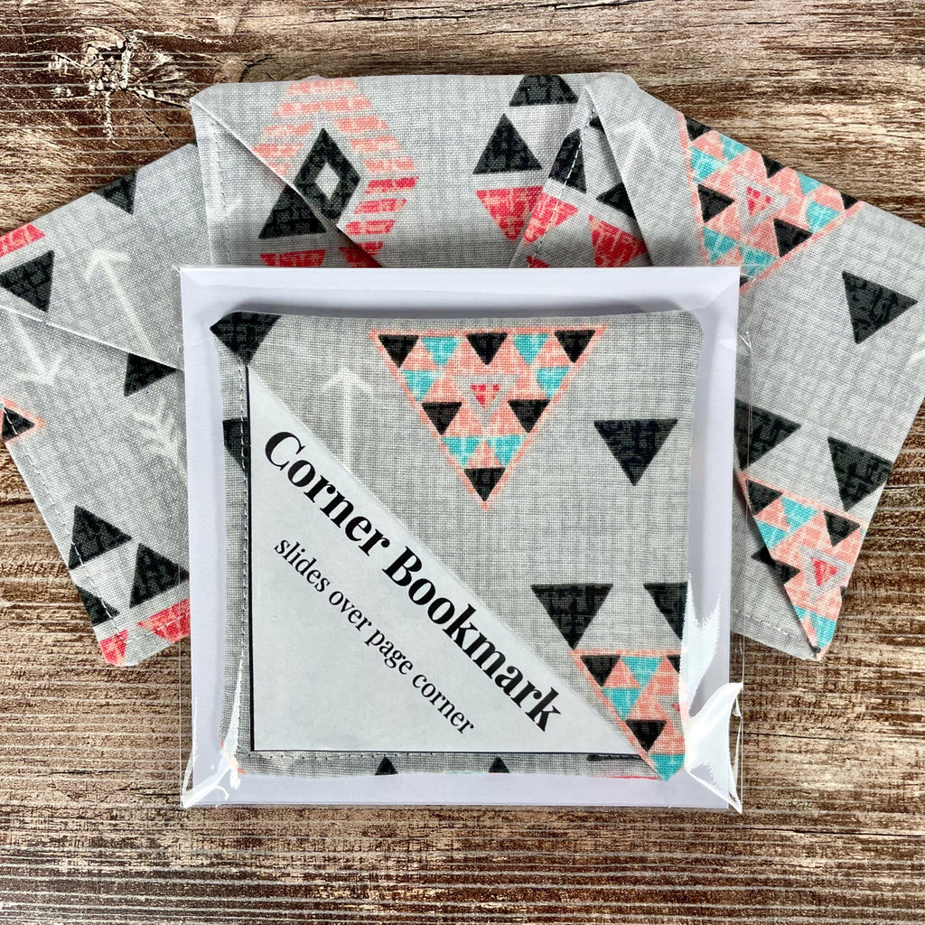Modern Geometric Bookmark for Book Lovers Makes a Stylish Teacher Gift or Reading Accessory