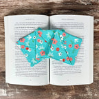 Turquoise Floral Bookmark for Book Lovers Makes a Thoughtful Teacher Appreciation Gift or Gift for Readers
