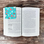Turquoise Floral Bookmark for Book Lovers Makes a Thoughtful Teacher Appreciation Gift or Gift for Readers