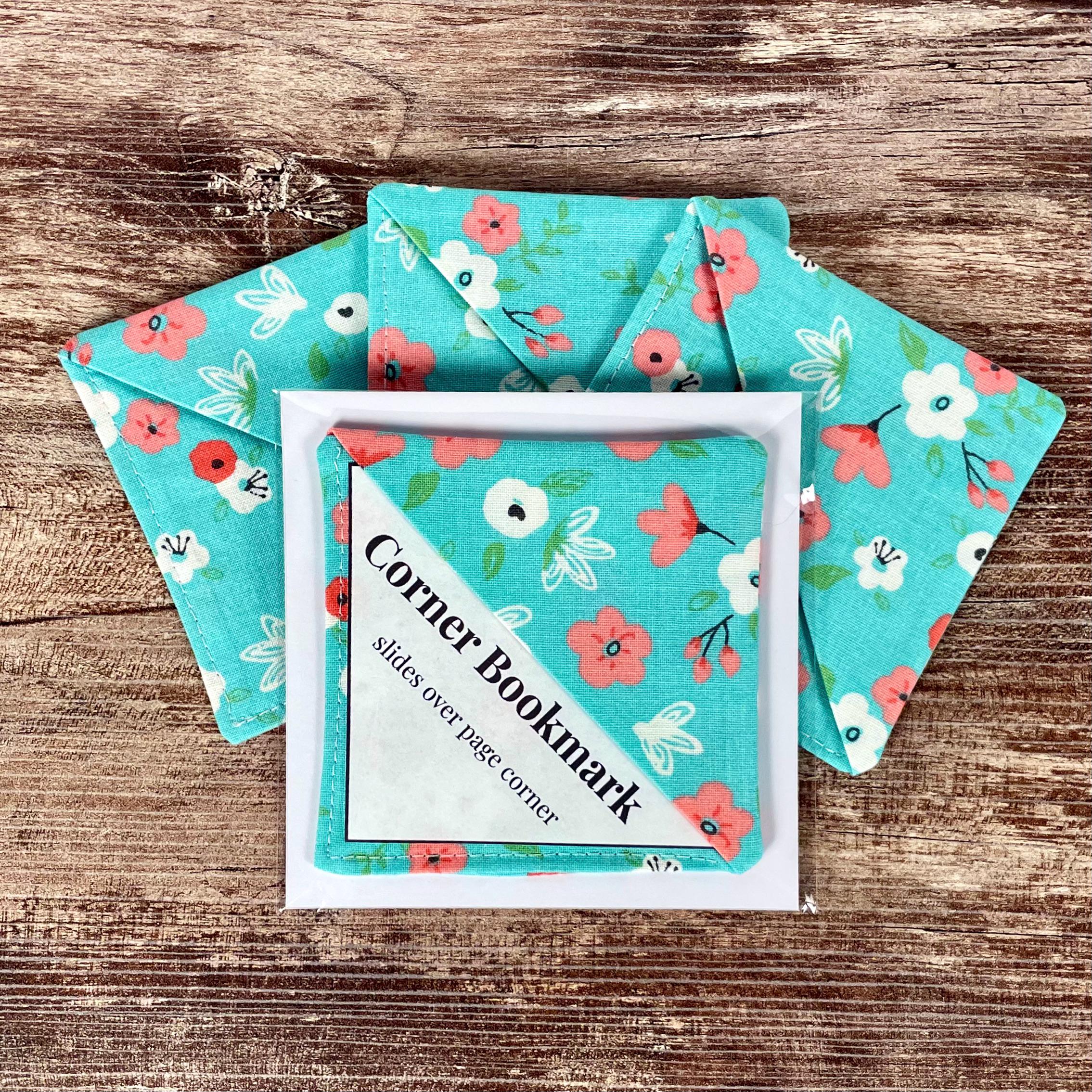 Turquoise Floral Bookmark for Book Lovers Makes a Thoughtful Teacher Appreciation Gift or Gift for Readers