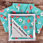Turquoise Floral Bookmark for Book Lovers Makes a Thoughtful Teacher Appreciation Gift or Gift for Readers