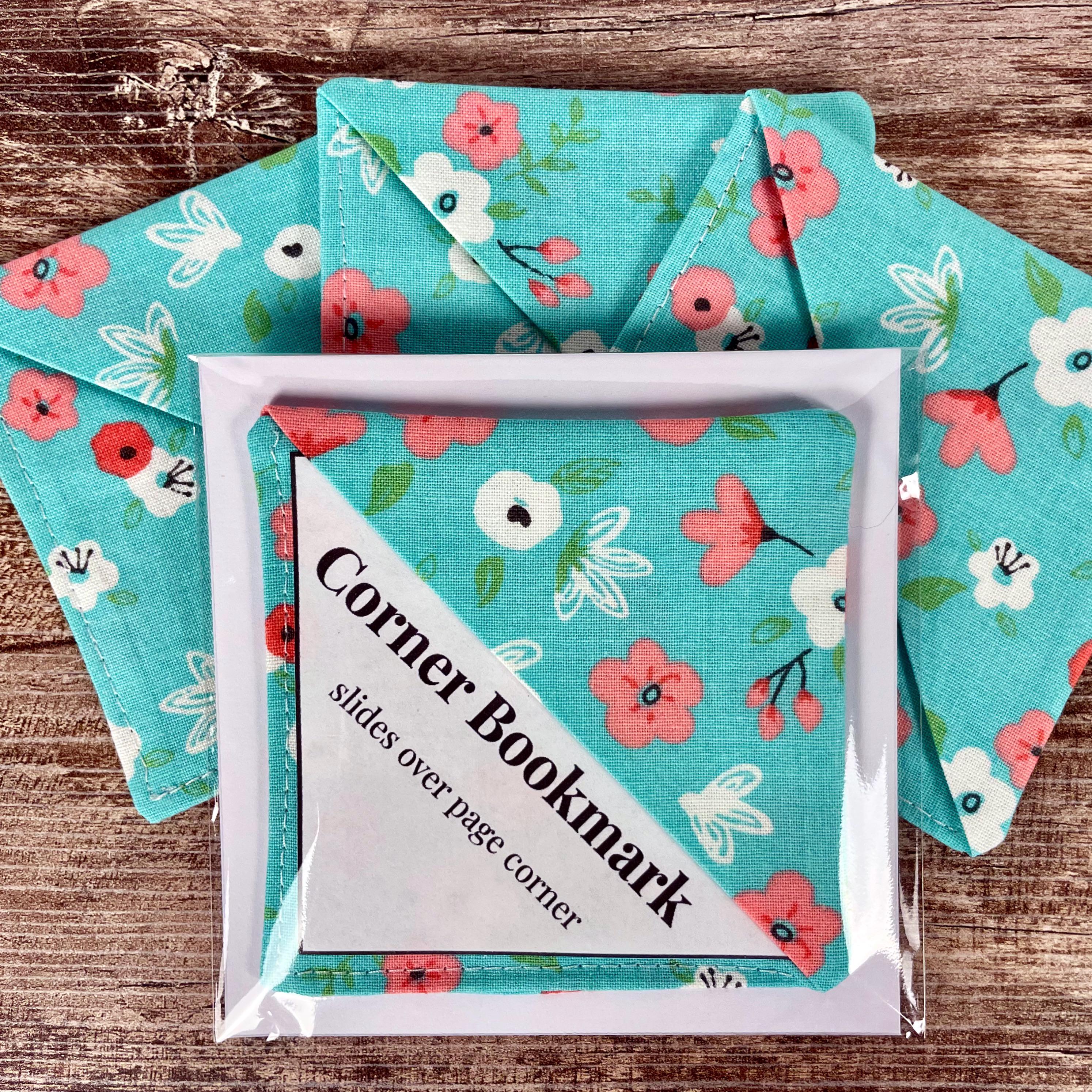 Turquoise Floral Bookmark for Book Lovers Makes a Thoughtful Teacher Appreciation Gift or Gift for Readers
