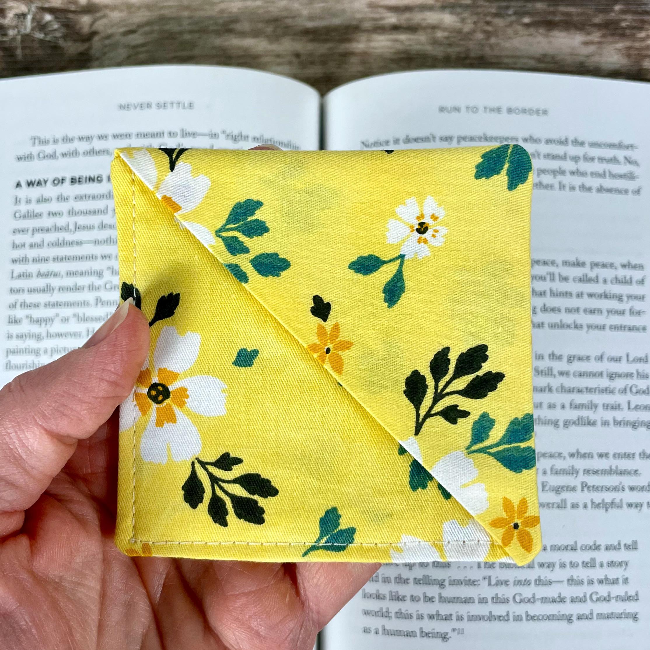 Yellow Floral Bookmark for Flower Lovers Makes a Thoughtful Gardener Gift or Teacher Thank You Gift