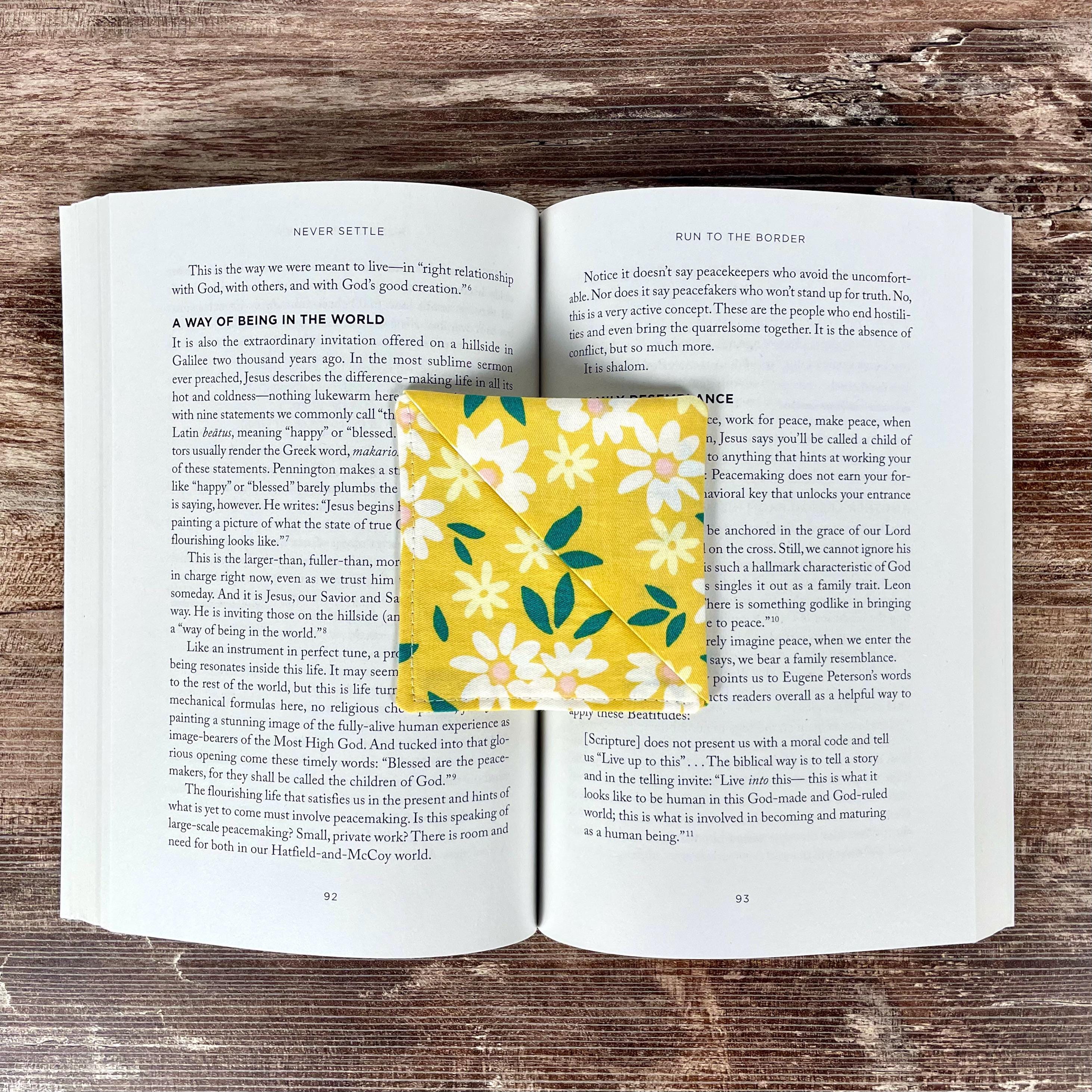 Yellow Daisy Bookmark for Book Lovers Makes a Thoughtful Birthday Gift for Readers or Teachers