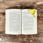 Orange and Yellow Floral Bookmark for Readers and Flower Lovers Makes a Thoughtful Book Club Gift