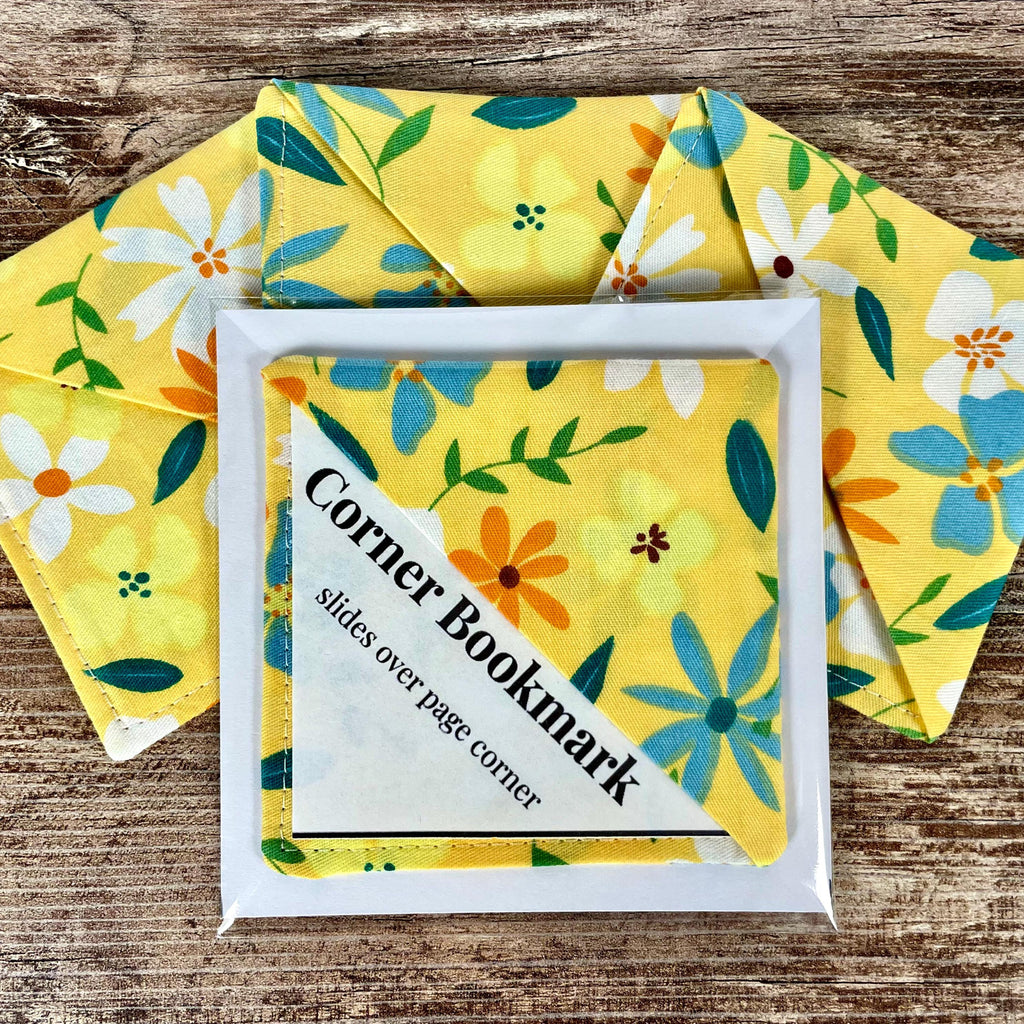 Orange and Yellow Floral Bookmark for Readers and Flower Lovers Makes a Thoughtful Book Club Gift
