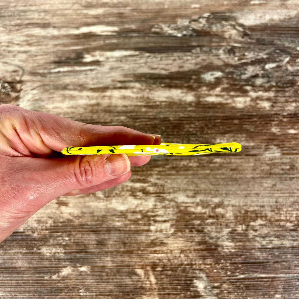Yellow Floral Bookmark for Flower Lovers Makes a Thoughtful Book Lover Gift or End of Year Teacher Gift