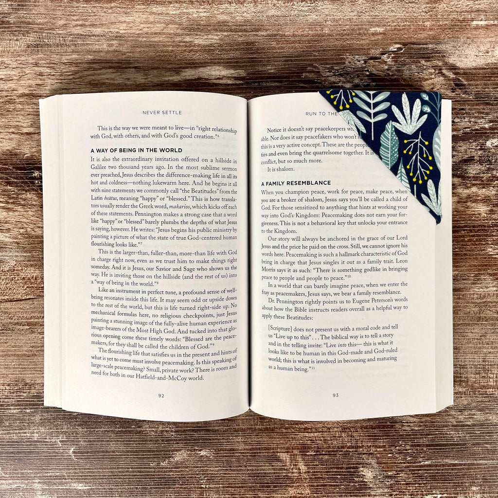 Botanical Bookmark for Nature Lovers Makes a Thoughtful Book Lover Gift or Teacher Thank You Gift