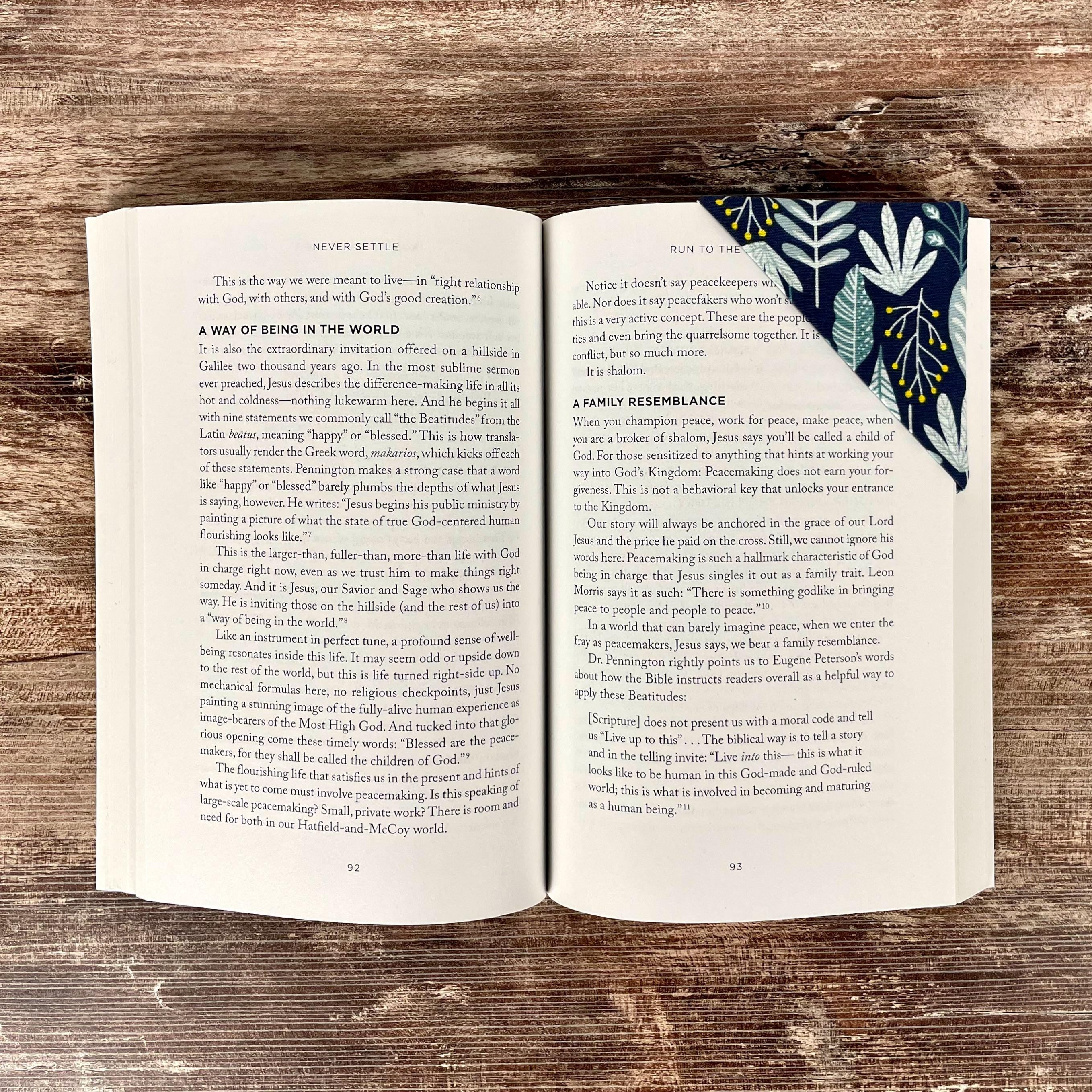 Botanical Bookmark for Nature Lovers Makes a Thoughtful Book Lover Gift or Teacher Thank You Gift
