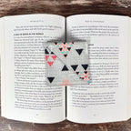 Modern Geometric Bookmark for Book Lovers Makes a Stylish Teacher Gift or Reading Accessory
