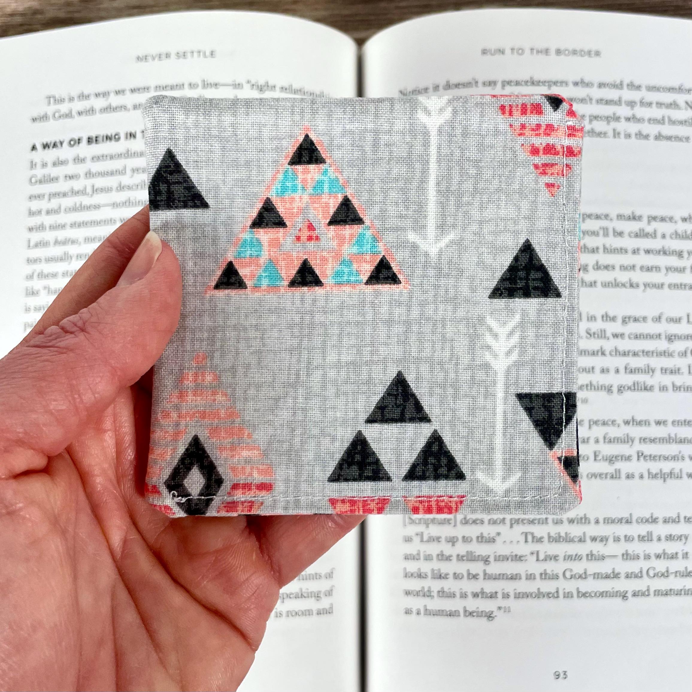 Modern Geometric Bookmark for Book Lovers Makes a Stylish Teacher Gift or Reading Accessory