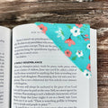 Turquoise Floral Bookmark for Book Lovers Makes a Thoughtful Teacher Appreciation Gift or Gift for Readers