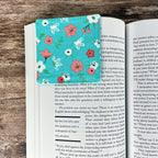 Turquoise Floral Bookmark for Book Lovers Makes a Thoughtful Teacher Appreciation Gift or Gift for Readers