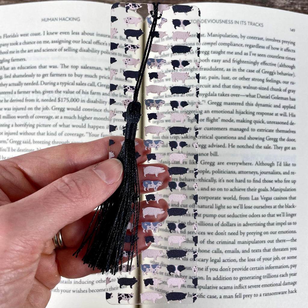 Pig Bookmark | Farm Gift | Pig Lover Gift | Book Lover Gift | Farmer Gift | Cute Farm Animal Bookmark