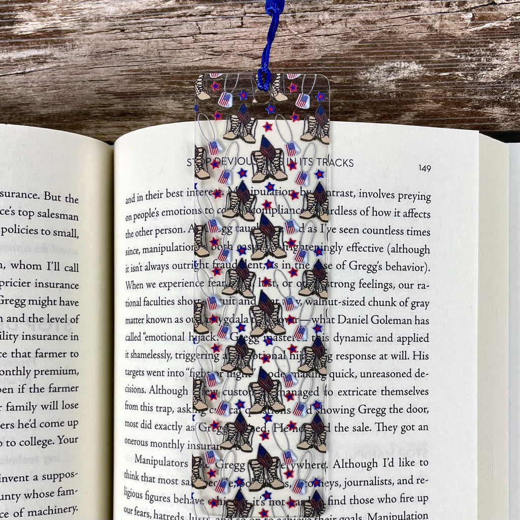Military Bookmark | Military Family Gift | Army Mom Gift | Veteran Gift | Patriotic Reader Gift