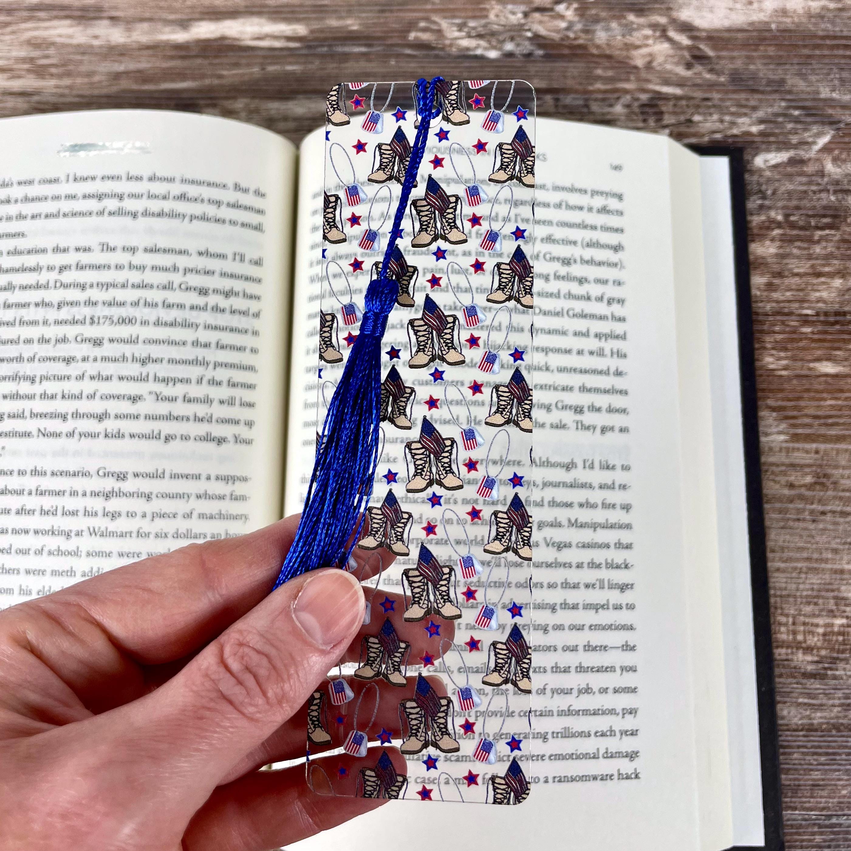 Military Bookmark | Military Family Gift | Army Mom Gift | Veteran Gift | Patriotic Reader Gift