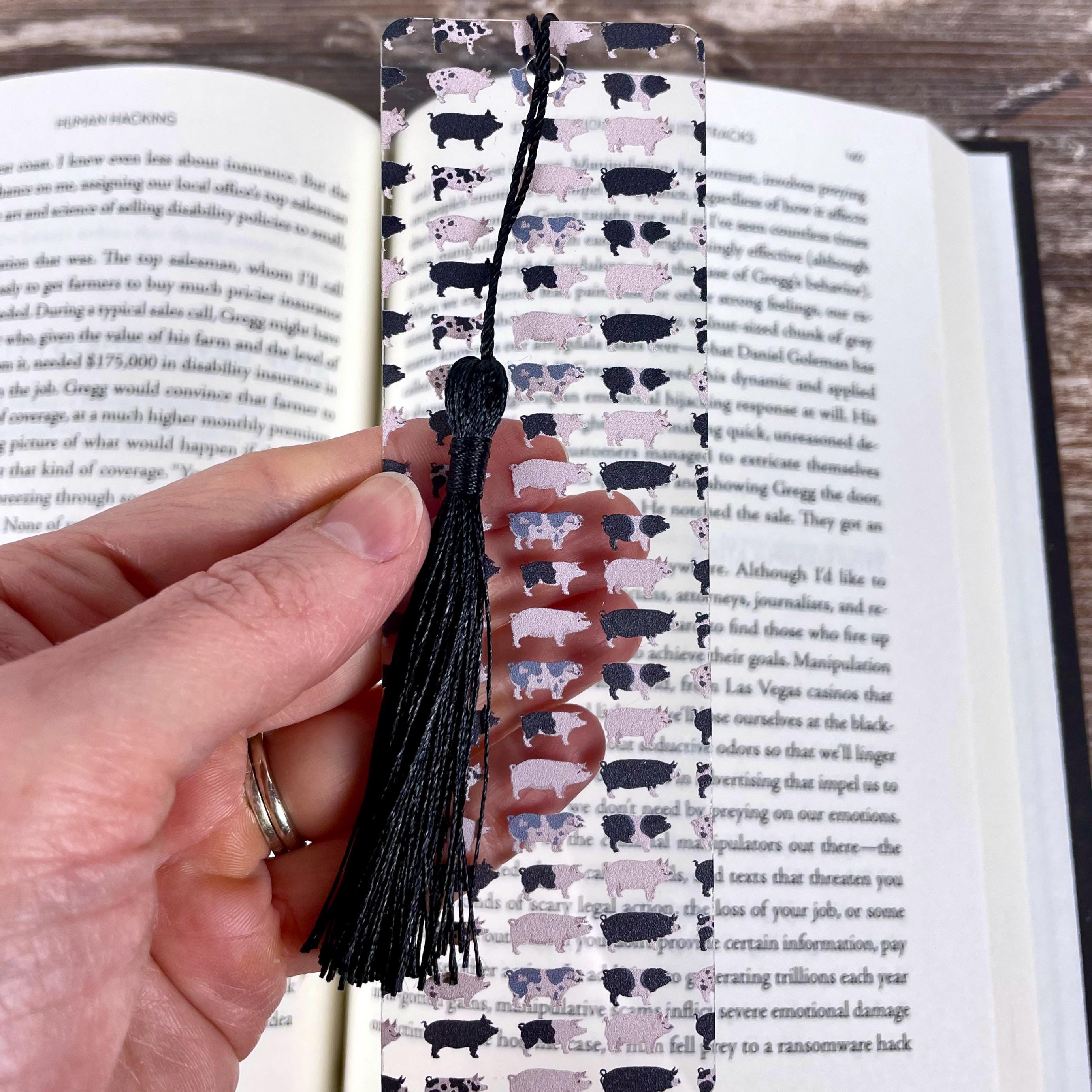 Pig Bookmark | Farm Gift | Pig Lover Gift | Book Lover Gift | Farmer Gift | Cute Farm Animal Bookmark