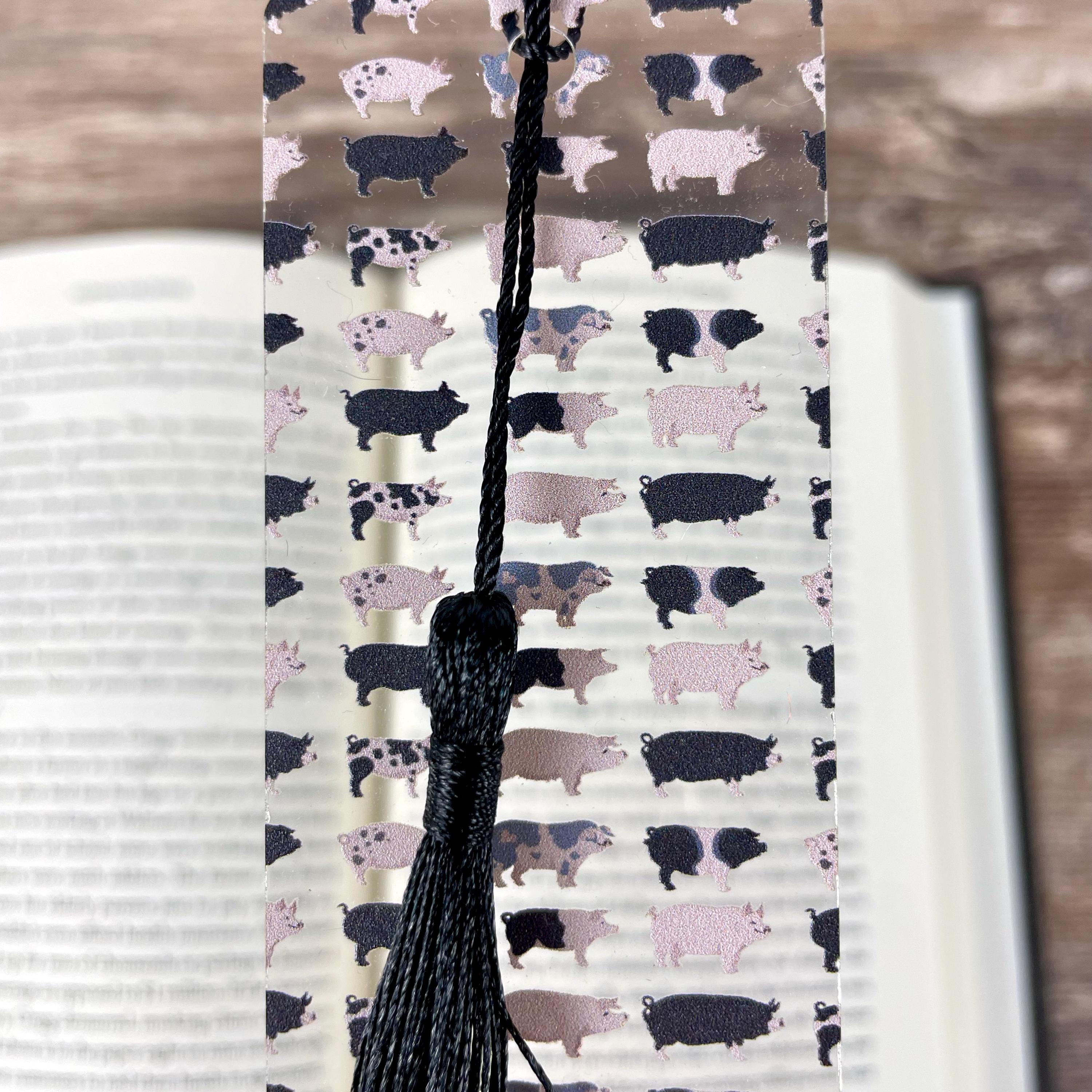Pig Bookmark | Farm Gift | Pig Lover Gift | Book Lover Gift | Farmer Gift | Cute Farm Animal Bookmark