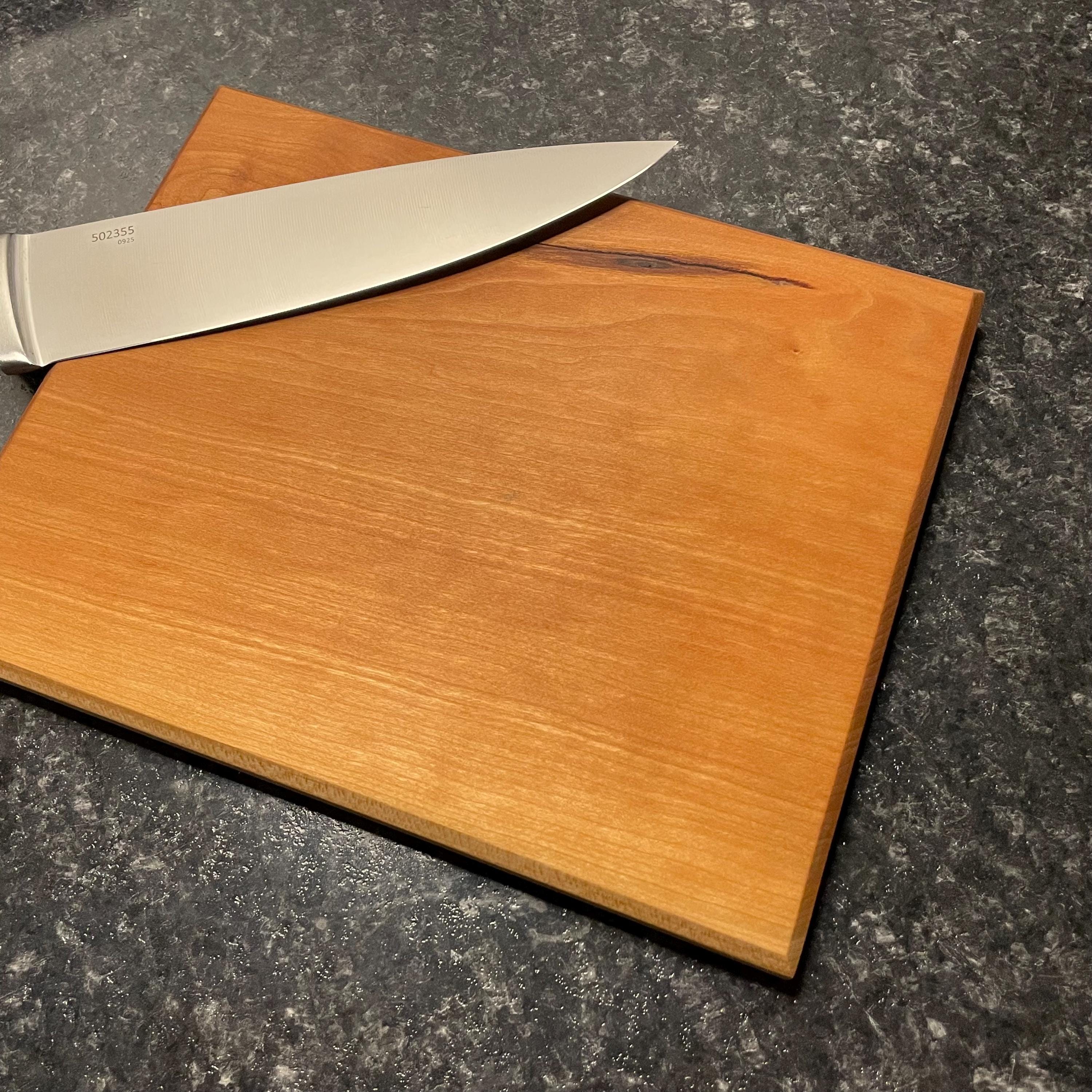 One Piece Wood Cutting Board, Non Toxic Cutting Board, Solid Walnut Maple Cherry, Reversible Kitchen Board