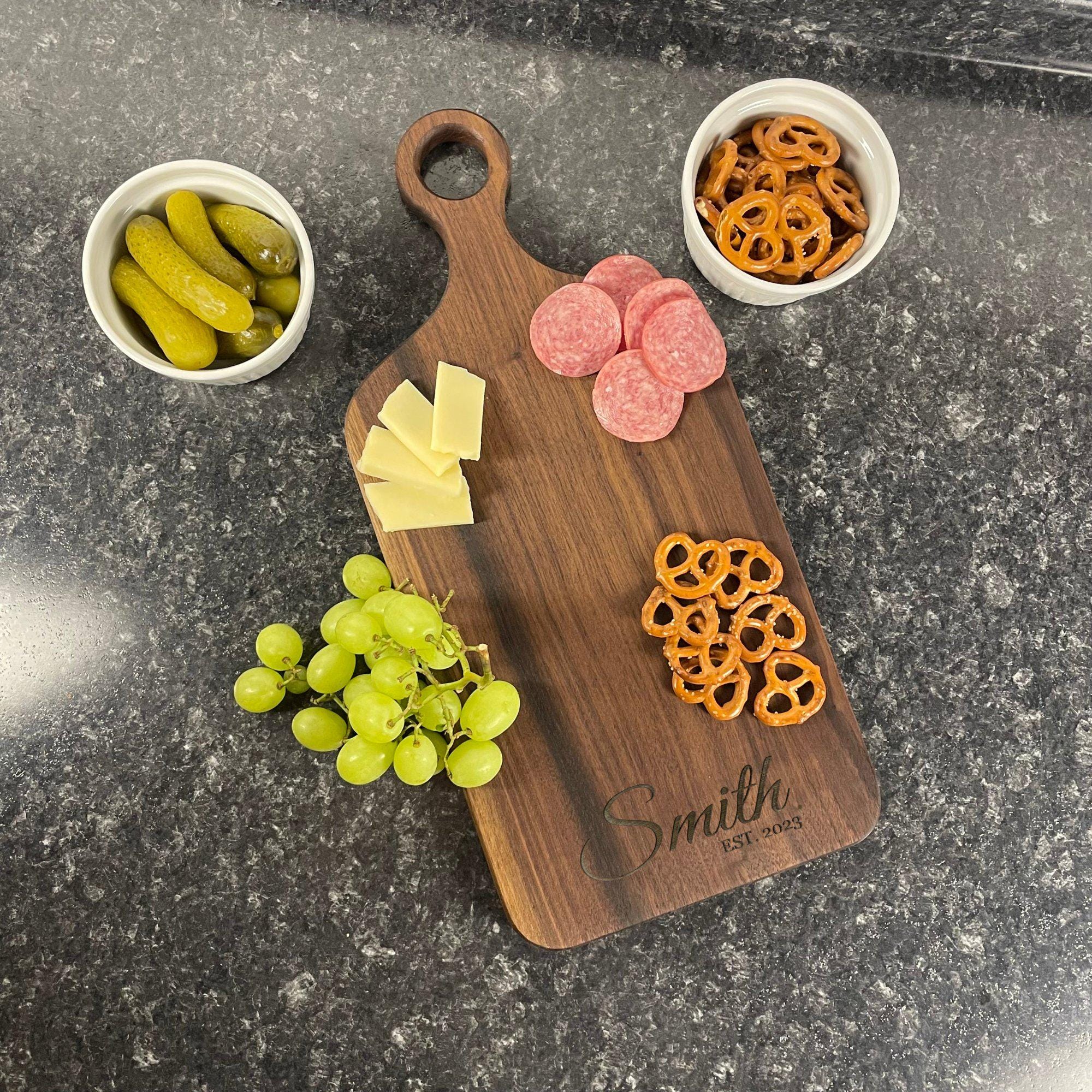 Personalized Cutting Board Wedding Gift | Custom Engraved Charcuterie Board | Anniversary Gift for Couples | Housewarming Gift