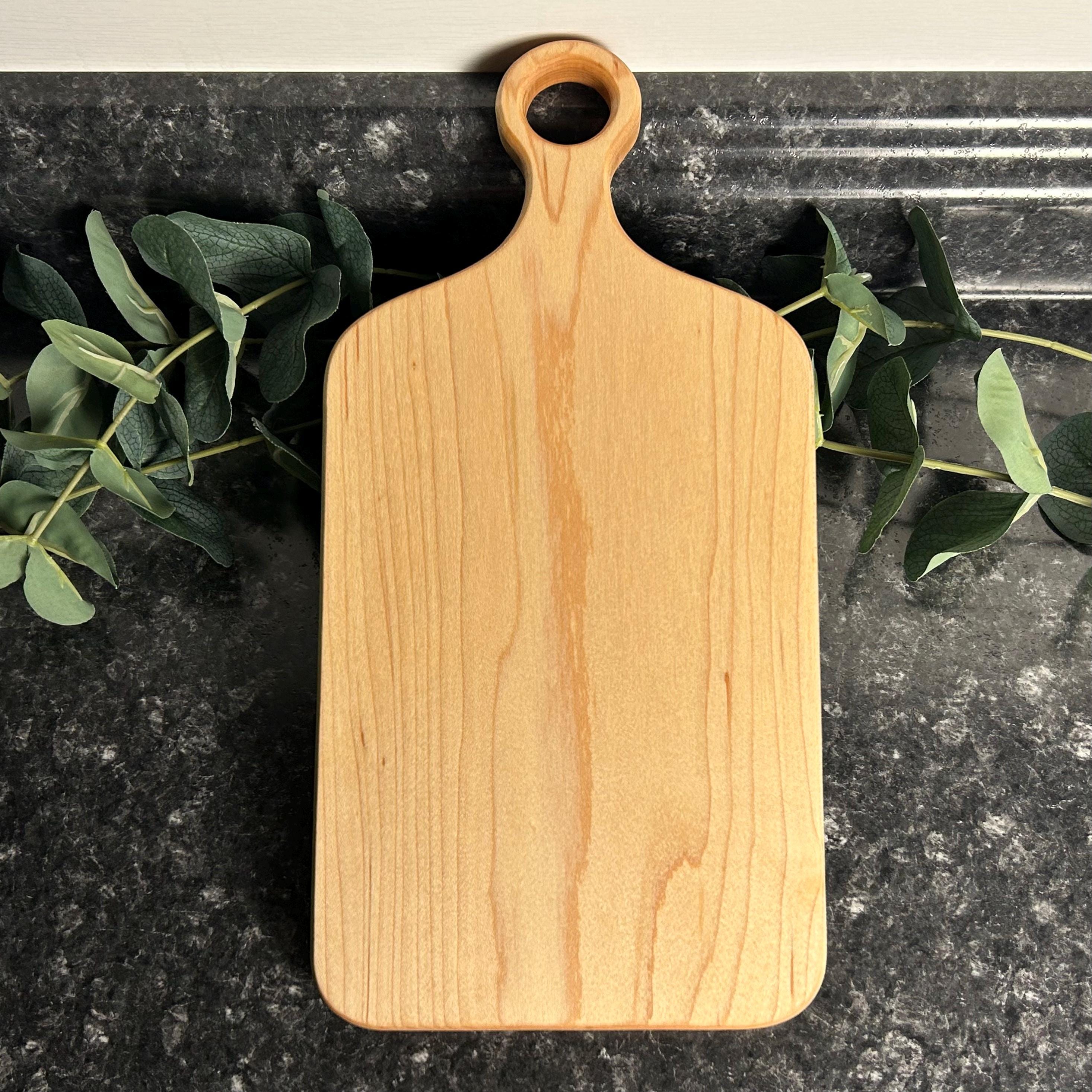Solid Wood Cutting Board, One Piece Hardwood, Walnut Cherry Maple Serving Board, Charcuterie Board, Wedding Gift, Housewarming Gift