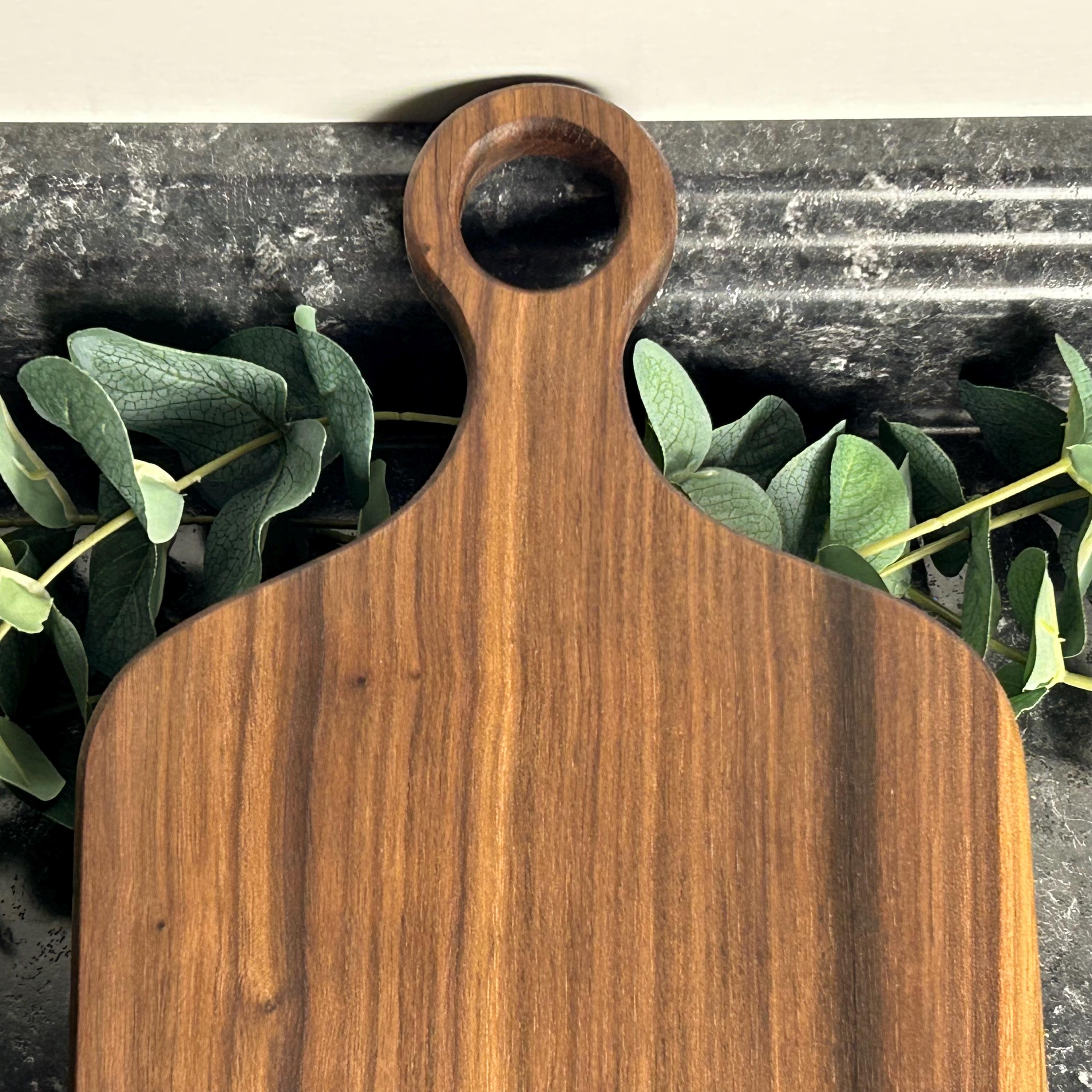 Solid Wood Cutting Board, One Piece Hardwood, Walnut Cherry Maple Serving Board, Charcuterie Board, Wedding Gift, Housewarming Gift