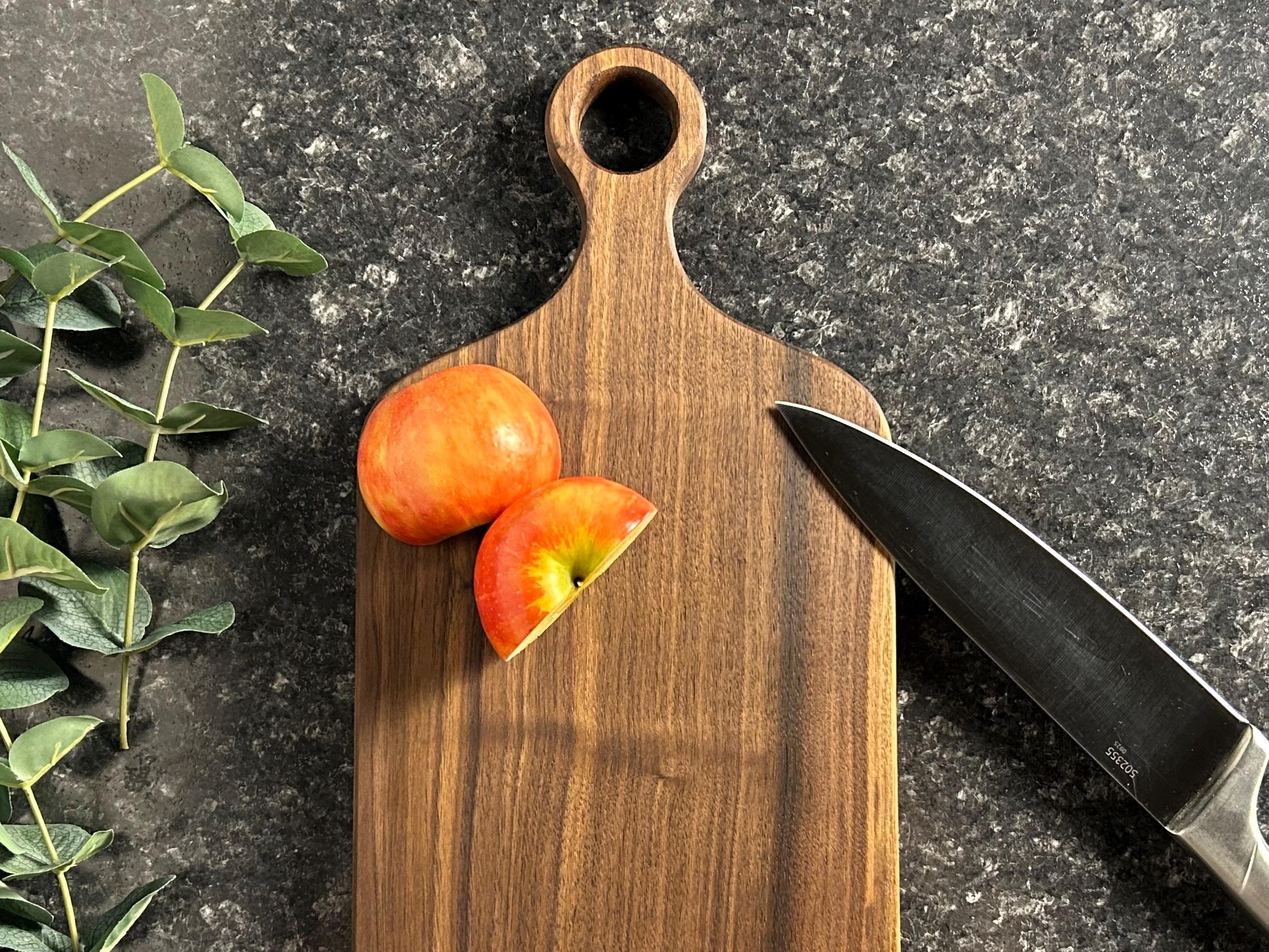 Solid Wood Cutting Board, One Piece Hardwood, Walnut Cherry Maple Serving Board, Charcuterie Board, Wedding Gift, Housewarming Gift